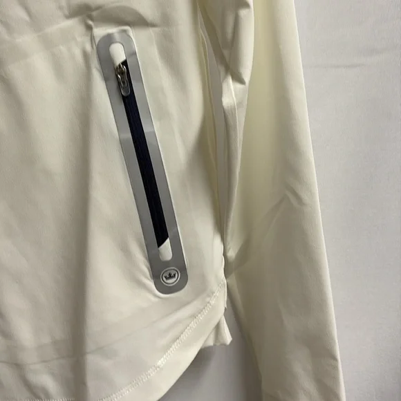 Peter Millar Jameson Popover Hooded Jacket White Size Small NWT - Picture 5 of 8